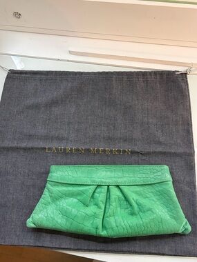 LAUREN MERKIN BRIGHT FOLD OVER CLUTCH